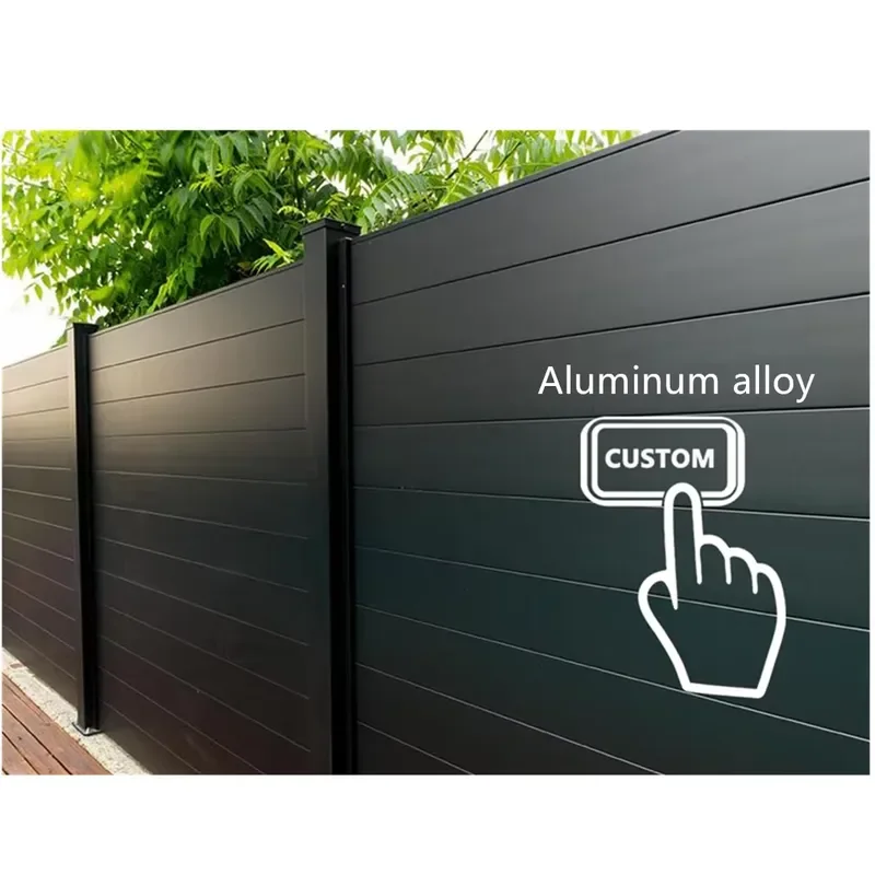 Factory Price Garden Fence Aluminum Alloy Post Fireproof Privacy Villa Courtyard Rot Proof PVC Coated Outdoor