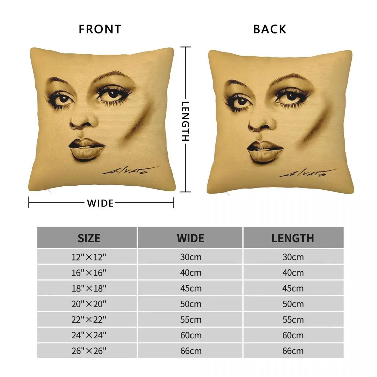Ain't No Mountain High Enough Square Pillowcase Polyester Linen Velvet Creative Zip Decorative Sofa Cushion Cover 45x45