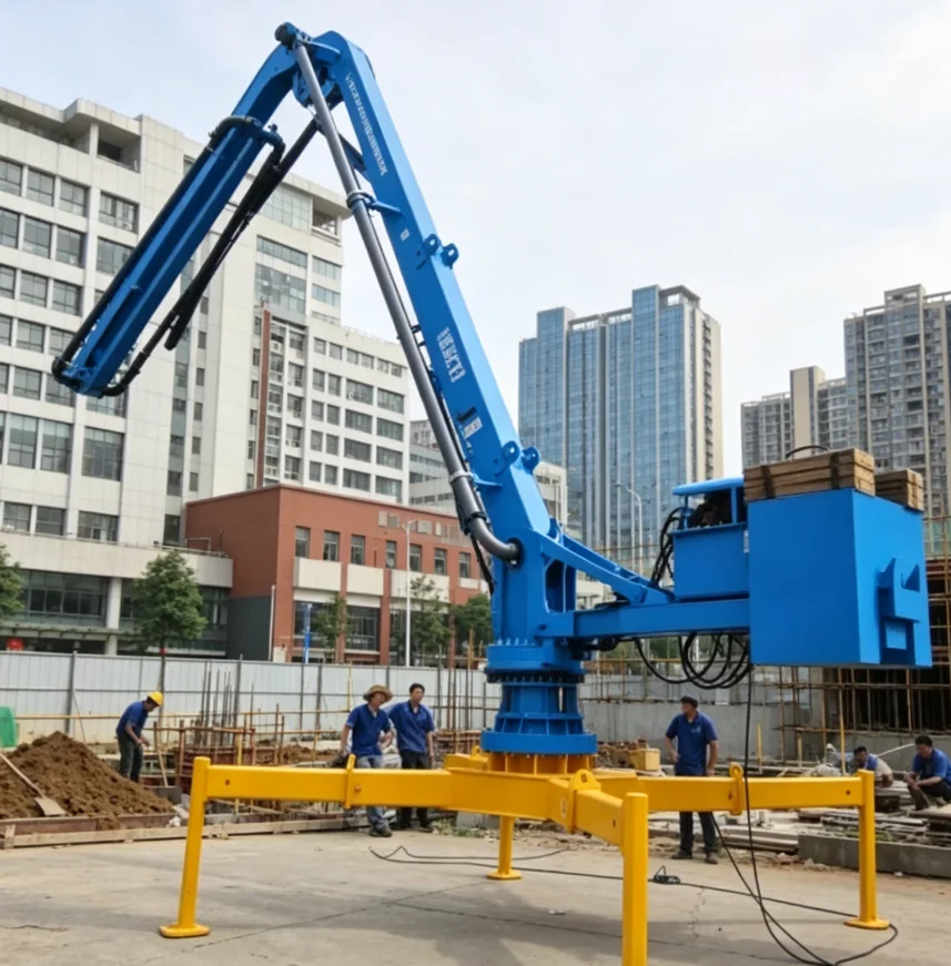 Full Hydraulic Concrete Placing Boom High Capacity Concrete Distributor Machine for Commercial Building Project
