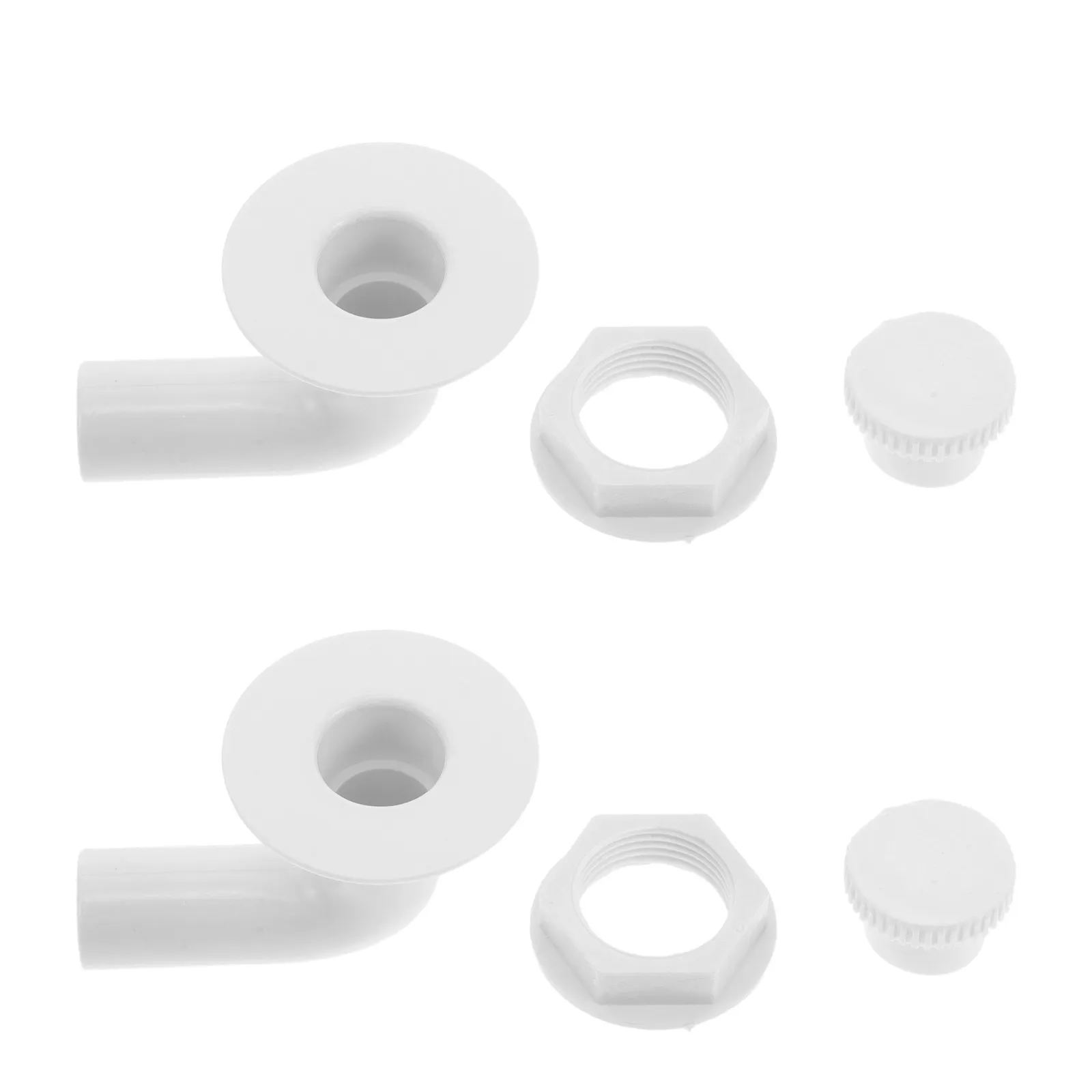2Pcs Freezer Chest Drain Plug Plastic Refrigerator Drainage Plug Leakproof Durable Threaded Easy Installation Universal Fit