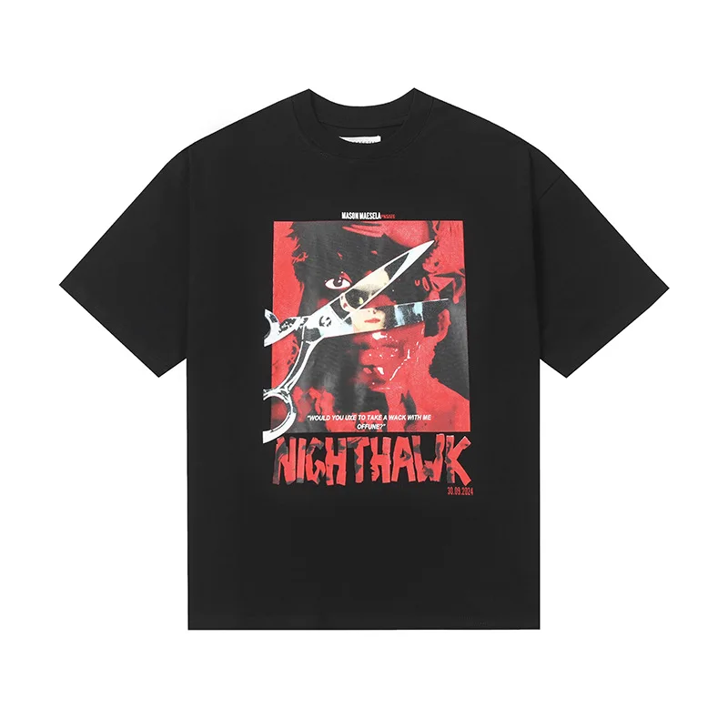 

Summer fashion Vintage style printed men's T-shirt 2025 new cotton fashion T-shirt men