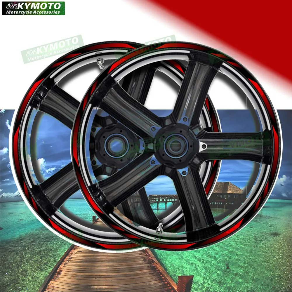 

Аксессуары для мотоциклов ER-5 ER5, 17-дюймовые наклейки на колеса, обтекатели, модифицированные светоотражающие наклейки, украшение в полоску