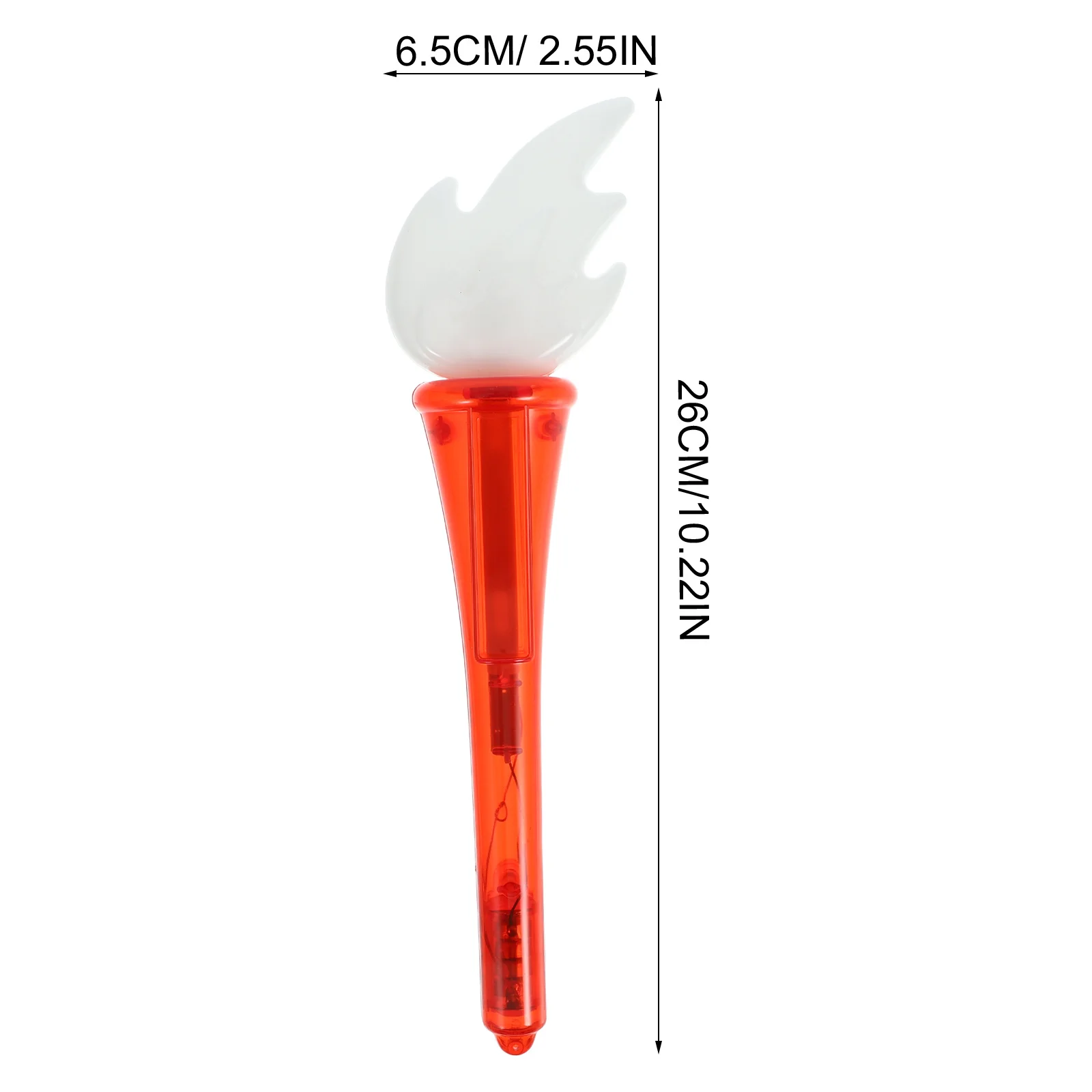 عصا مضيئة تعمل بشعلة محاكاة متوهجة مع أضواء وامضة لتزيين المهرجانات #3