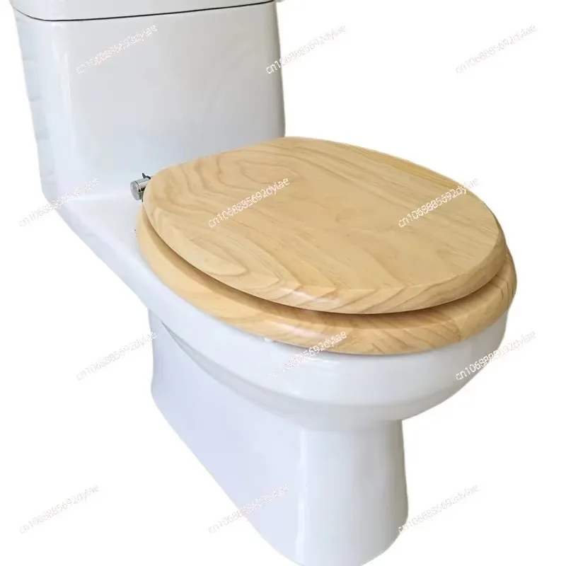 

Wooden toilet cover, thickened old-fashioned OU type universal toilet seat