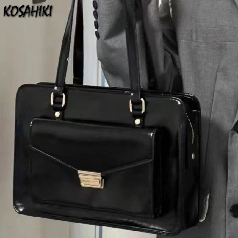 

Vintage Preppy Casual Women Jk Handbags Korean Simple All Match Messenger Bags Fashion Ins Y2k Office Lady Shoulder Underarm Bag