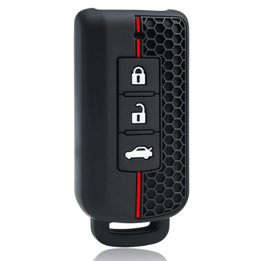 Car Key Case Cover Silicone Shell for Mitsubishi Outlander Lancer Eclipse Mirage Xpander ASX Pajero Cross Montero Eclipse