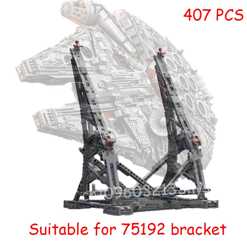 Compatibel met 05132 Star Toys Wars Accessoires Collectible Model Verticale displaystandaard voor Ultimate Millennium 75192 Falcon