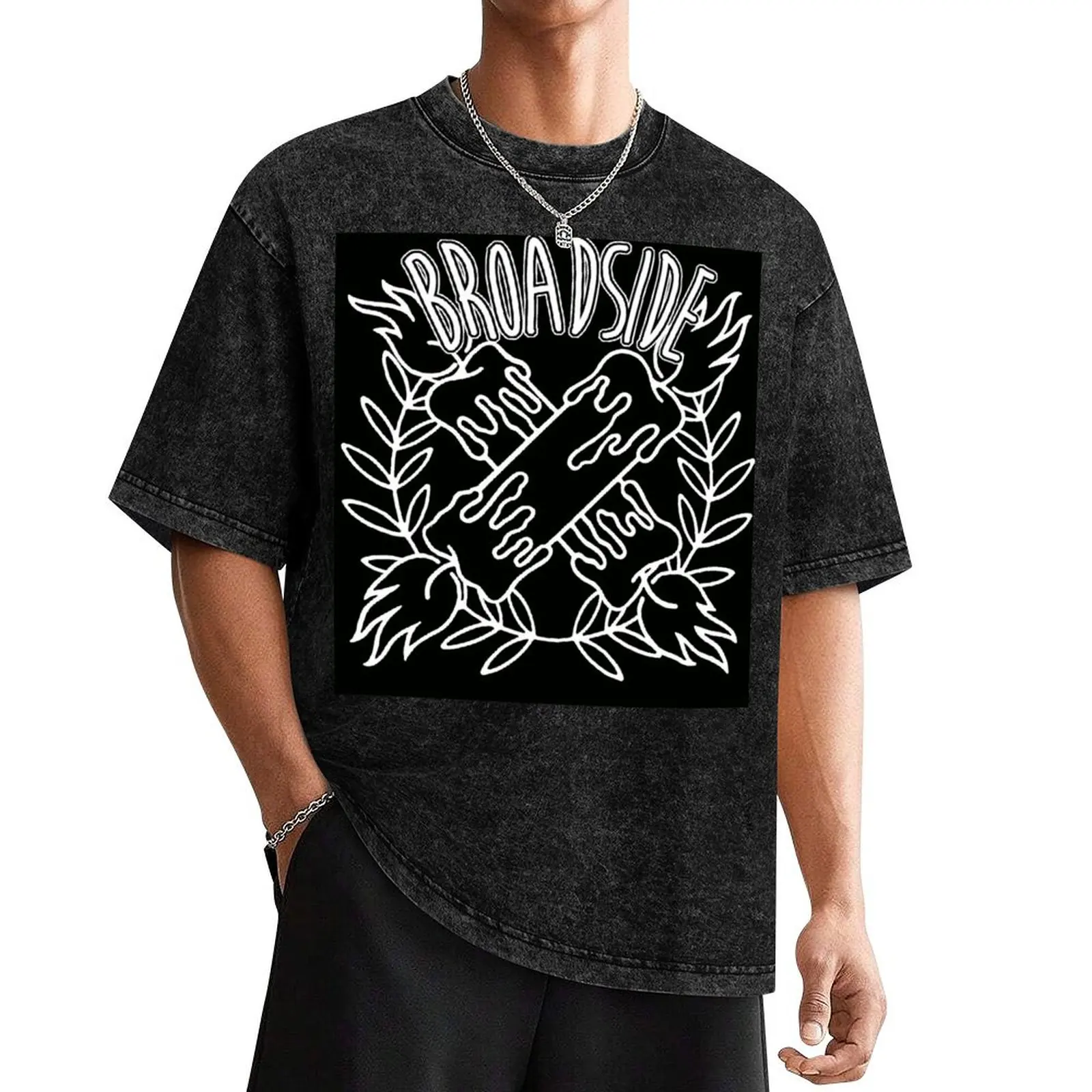 

BROADSIDE T-Shirt oversized graphic tee Aesthetic clothing Short sleeve tee Blouse t shirts men