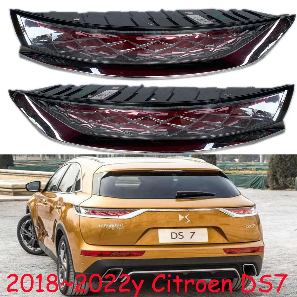 1pcs car accessories bumper tail light for DS7 taillight Taillamp motor 2018~2022y auto fog lamp