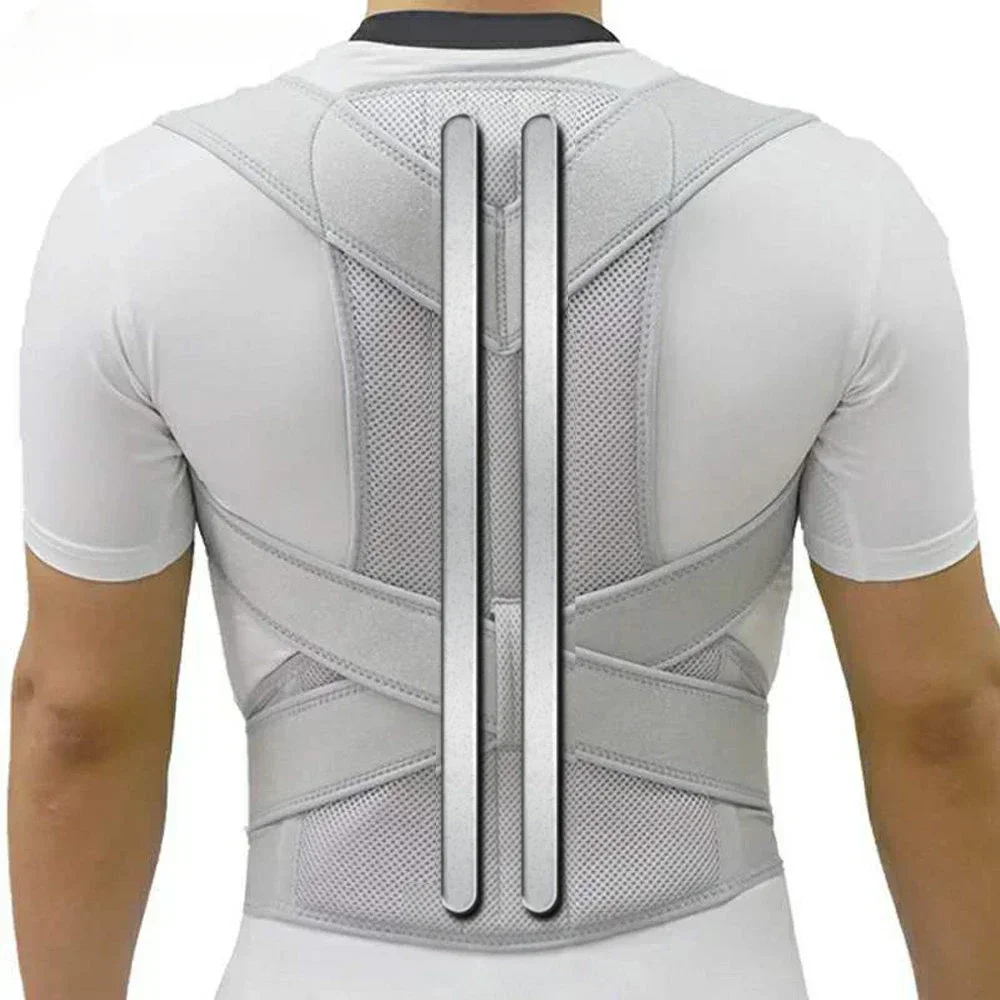 Alloy Rod Back Posture Corrector Orthotics Spine Side Bend Support the Shoulder Treatment Stent Orthodontic Belt Sports Safety