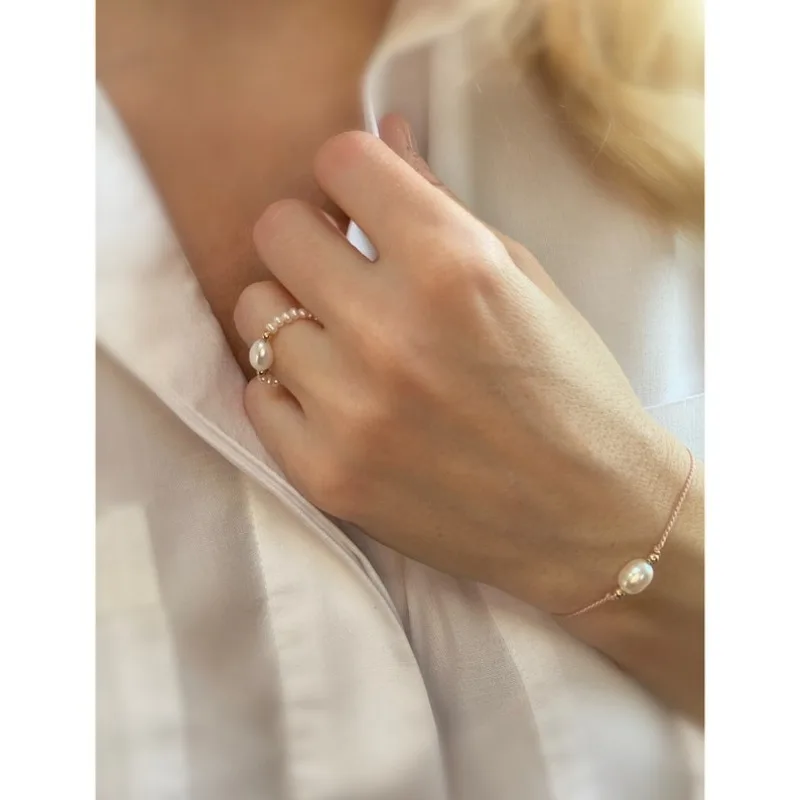 Ringe mit Süßwasserperlen, Ringe mit Geburtssteinen Juni