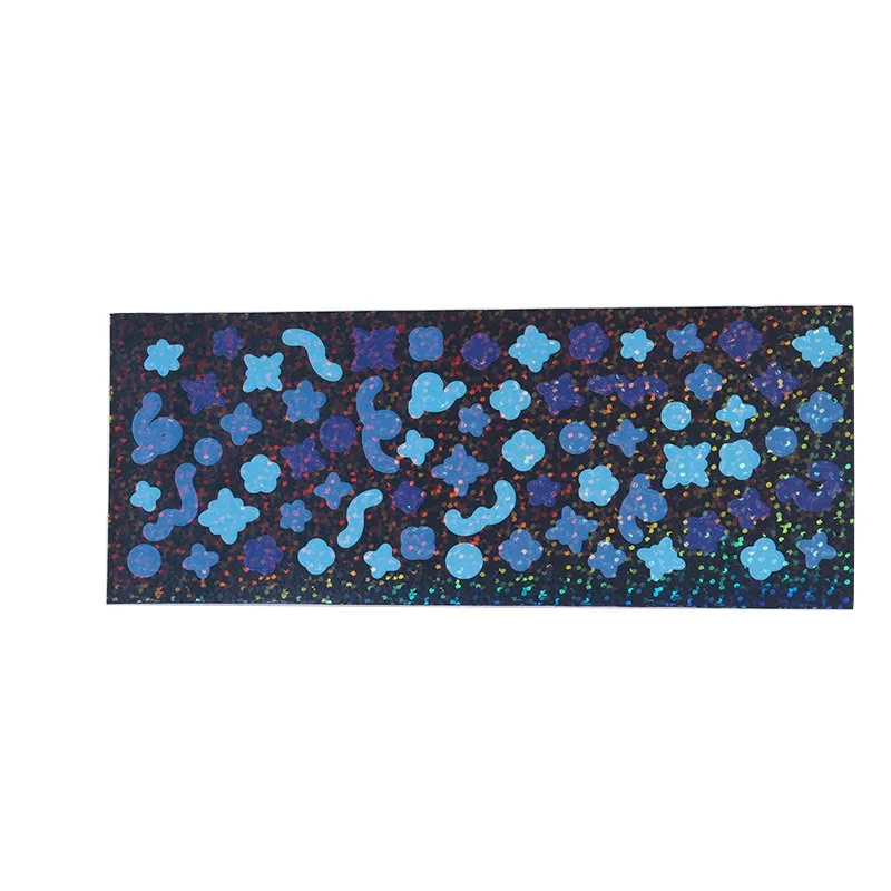 Korean Star Chasing Material Stickers Colorful Laser Diy Glitter Stickers Handbook Mobile Phone Computer Decoration Stickers