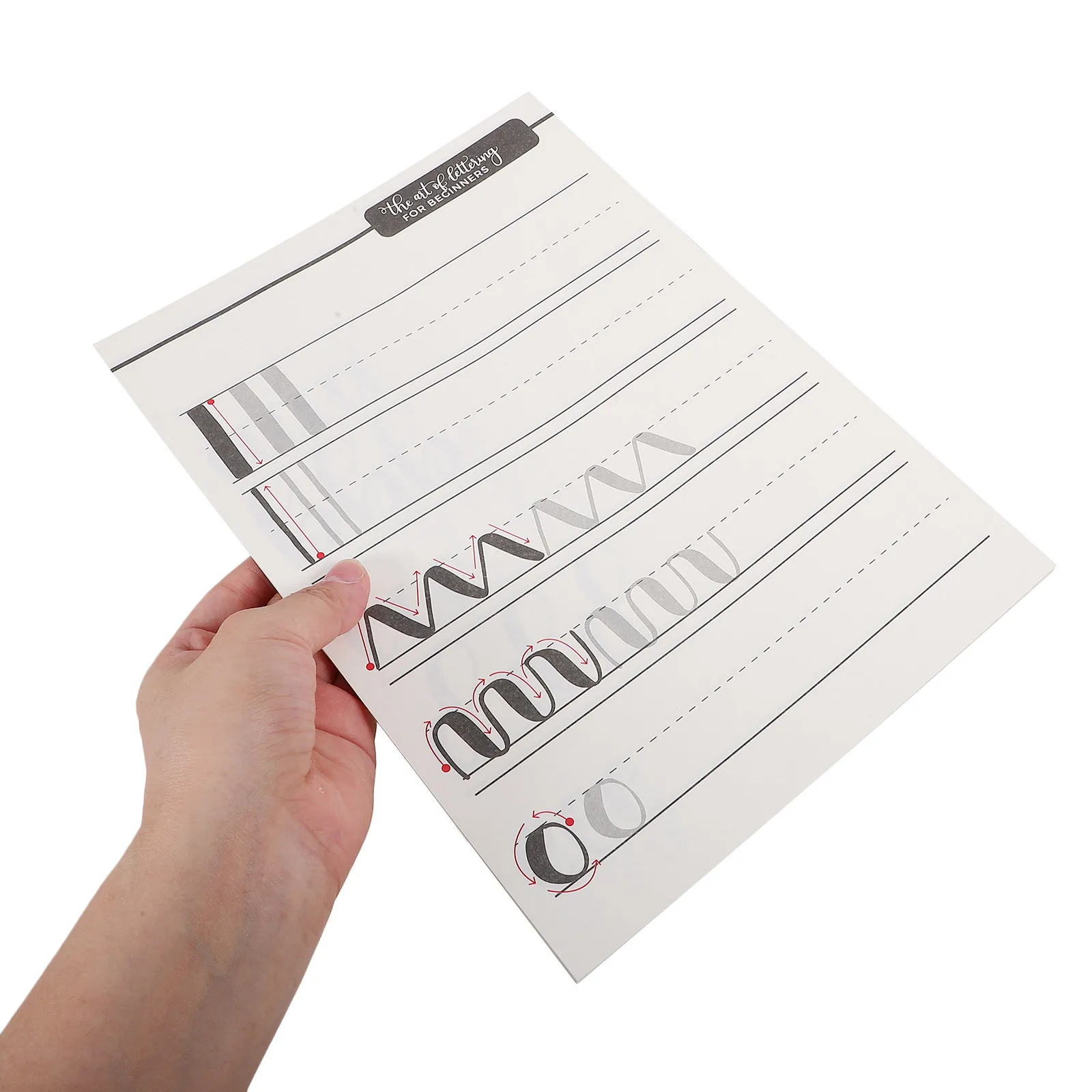 1 Book English Calligraphy Copybook Art Font Writing Paper for Beginners Practice Sheet Tracing Handwriting Paper