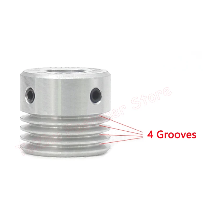 Diameter 37.5-60mm 4PJ Belt Pulley Multi Wedge Wheel 4 Slots Motor Shaft 4 Peak Groove Synchronous Timing Pulley Bore 6-25mm