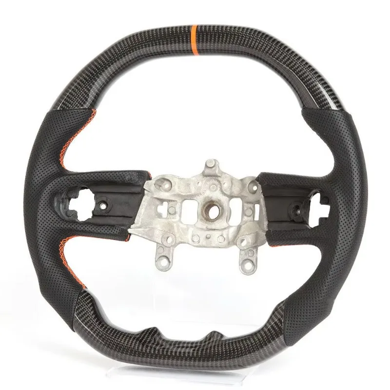 Real LED Carbon Fiber Steering Wheel New High Speed Car Racing Parts