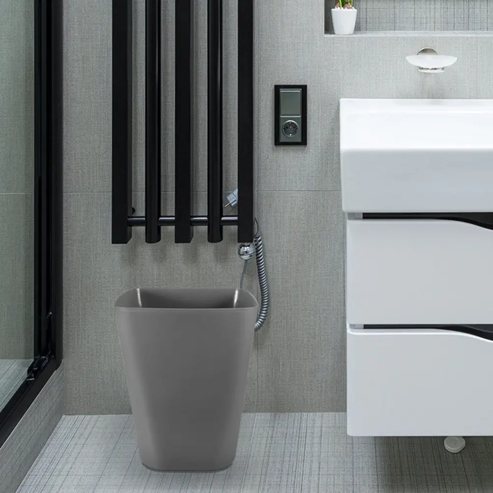 

Набор из 3 уличных мусорных баков большой емкости: пластиковые контейнеры для отходов для кухни, ванной комнаты, офиса