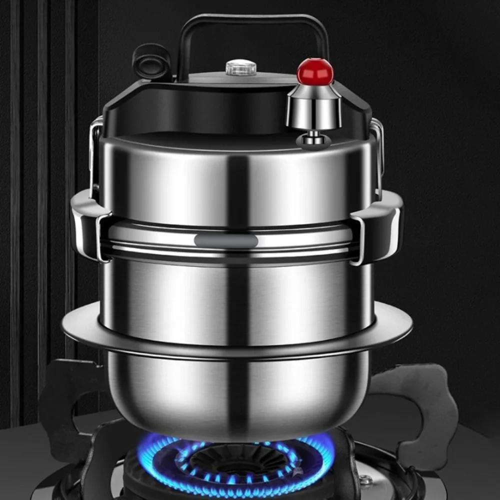 

304 Stainless Steel Mini Pressure Cooker 1.4L Household Camping Pressure Pot Universal Plateau Rice Cooker Induction Cooker