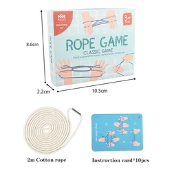 Classic Traditional Flip Rope Game Children's Innovative Ability Enlightenment Educational Toys Fun Interactive Rope Game