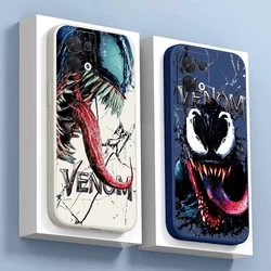 Custodia per telefono Venom Marvel per OPPO FIND X6 X5 X3 Pro Lite Neo OPPO Reno 8 7 Pro Lite 8T 8Z 7Z 5G Coque Carcasa silicone liquido