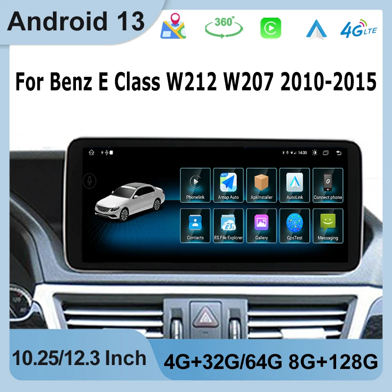 Factory Price Android AUTO Carplay For Mercedes Benz E Class W212 Car Video Player Navigation Multimedia Screen Stereo Radio 4G