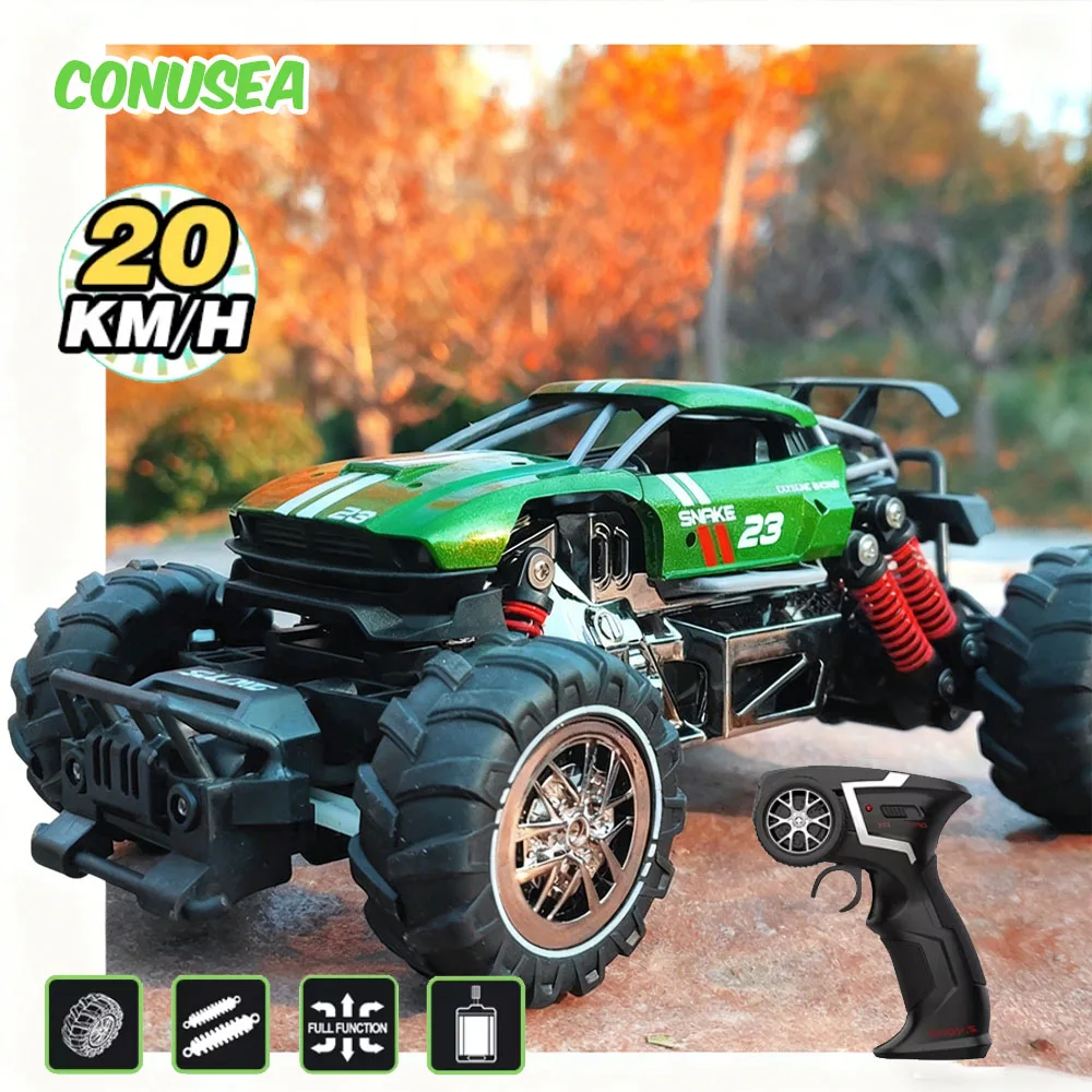 

RC Off Road Car 22KM/H High Speed Racing Cars 1/14 Alloy Remote Control Climbing Vehicle Toys for Children Christmas Gifts Boys