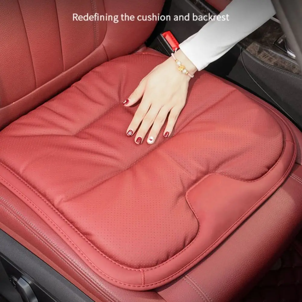 وسائد مقعد جلدية مقاومة للعرق، مريحة ومضادة للانزلاق، واقي مقعد عالمي قابل للتنفس ومضاد للحشف