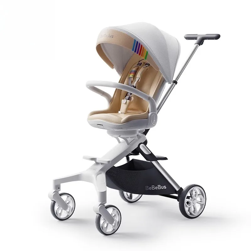 

Сверхлегкая двусторонняя детская коляска — складная коляска с высоким воротом и откидным сиденьем, портативный ходячий компаньон