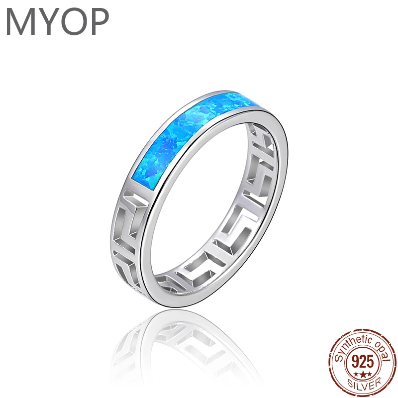 

XYOP 2024 Jewelry 925 Sterling Silver Modern Chic Cool attitude Personality Capable Opal Ring Custom Wholesale Gift For Women