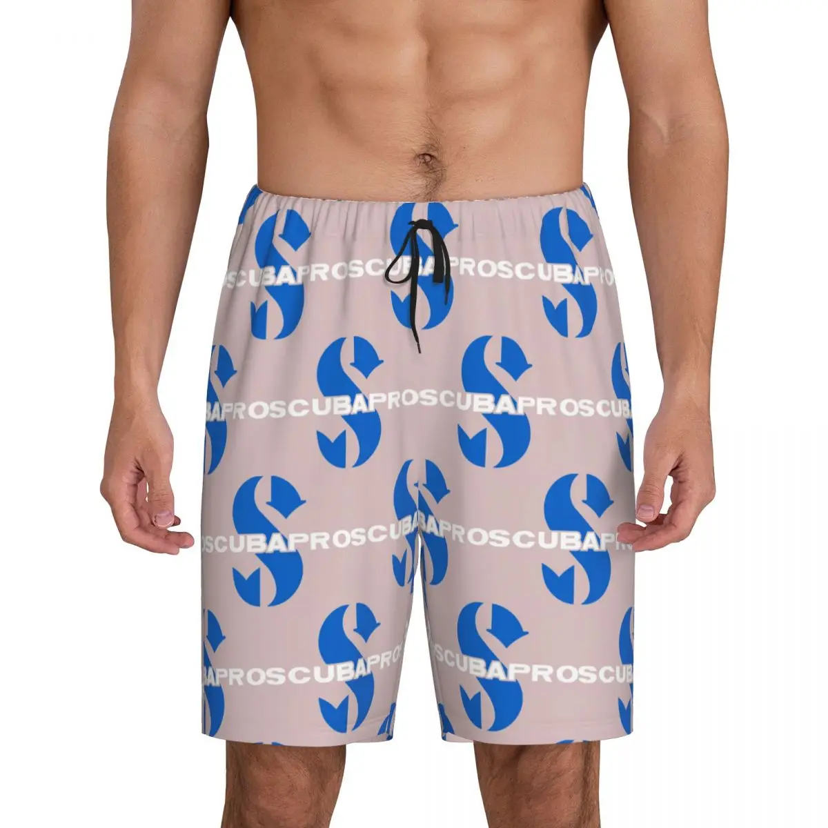 

Мужские короткие пижамные штаны с логотипом Scubapro для дайвинга, домашние шорты для сна и отдыха