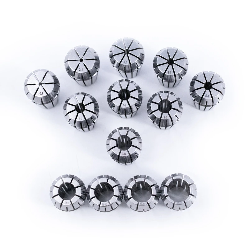 1Set ER20 Spring Collet Set 0.005Mm Silver High Precision 1-13Mm For CNC Machining Center Engraving Lathe Tool Holder