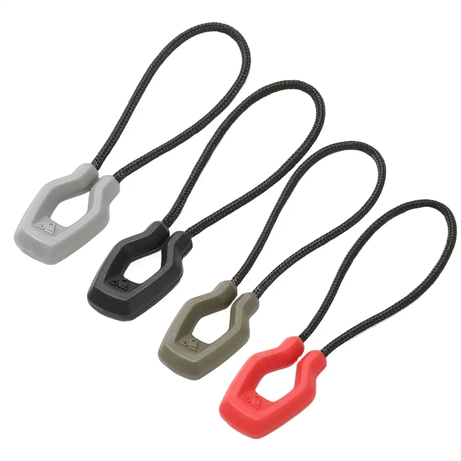 Replacement Zipper Pull 6pcs Paracord Zipper Pull Cord Slider Repair Parts, Durable Zipper Tab for Coat Jacket Backpack Luggage