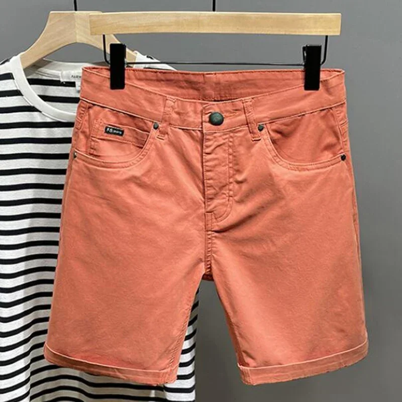 

Летние шорты больших размеров, мужские свободные бриджи большого размера, средние брюки, тонкие эластичные мужские хлопковые повседневные шорты 42, 44, 46