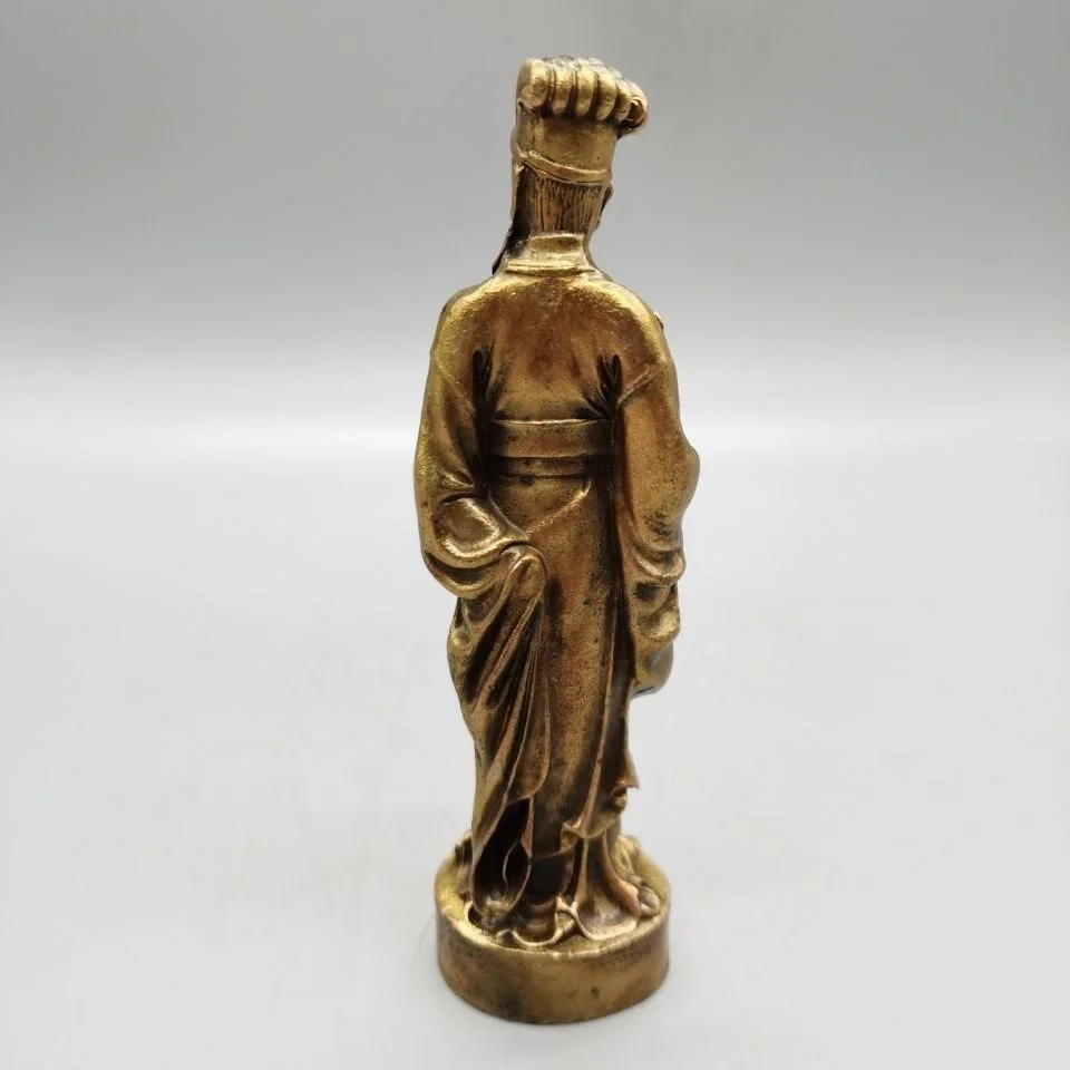 Zhuge Liang character ornament, Mr. Kong Ming, like antique and old craftsmanship, home decoration ornament