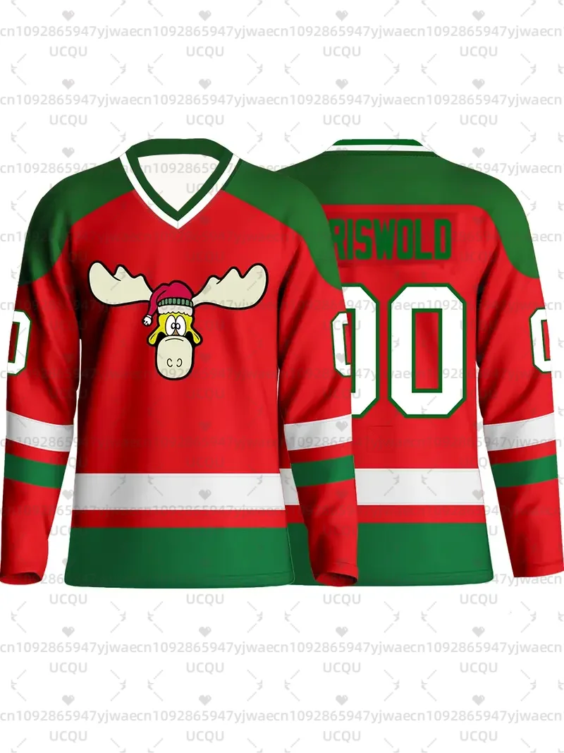 เสื้อฮอกกี้น้ำแข็งสไตล์คริสต์มาสกริสวอลด์เสื้อกีฬาและการพักผ่อนสำหรับผู้ชาย เสื้อวินเทจสำหรับวันหยุด เสื้อยืดของขวัญคริสต์มาสสำหรับผู้ชาย
