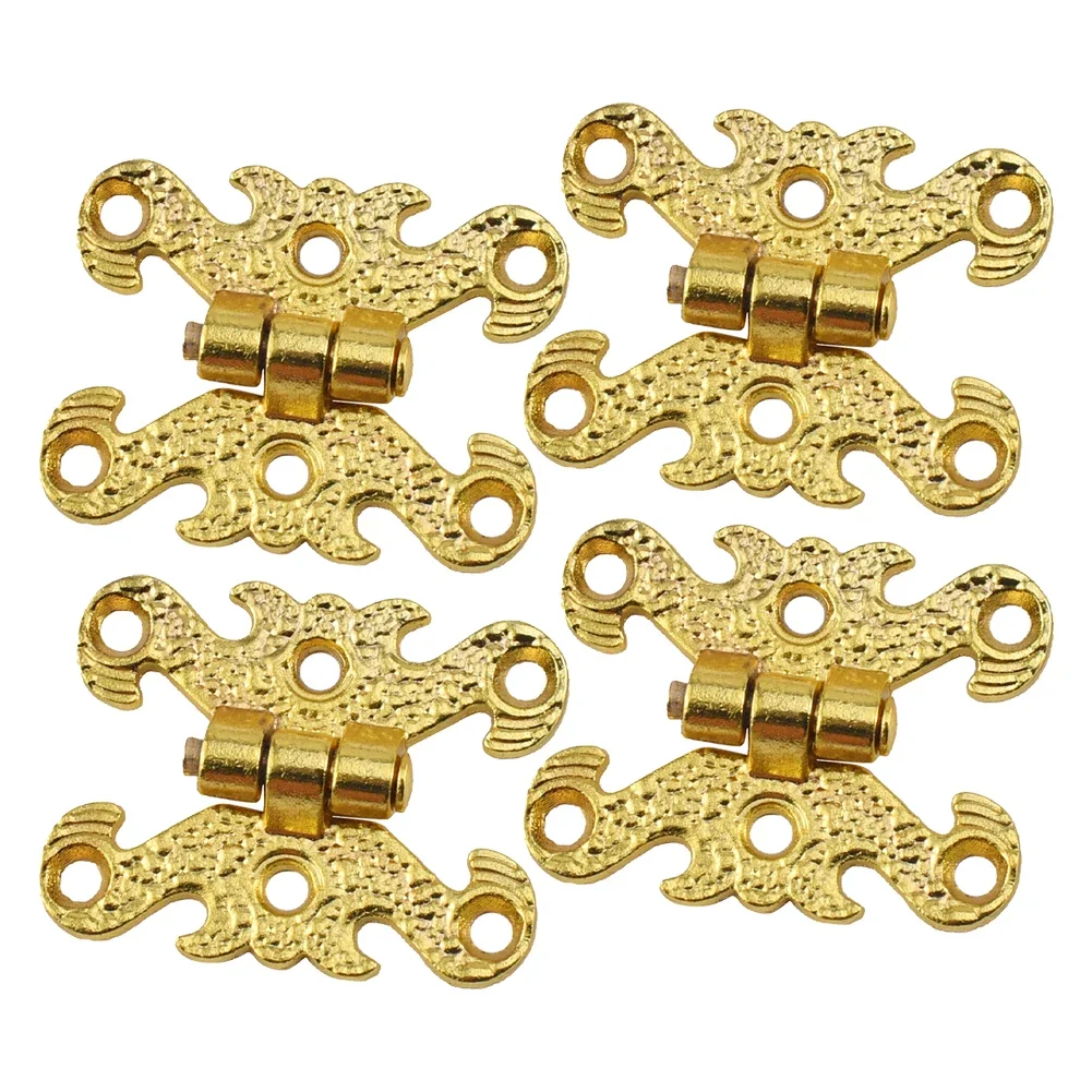 Craft Box Hinges Hinges Engraving Design Home Decoration Screws Included Smooth Closing Action For Kitchen Cabinets