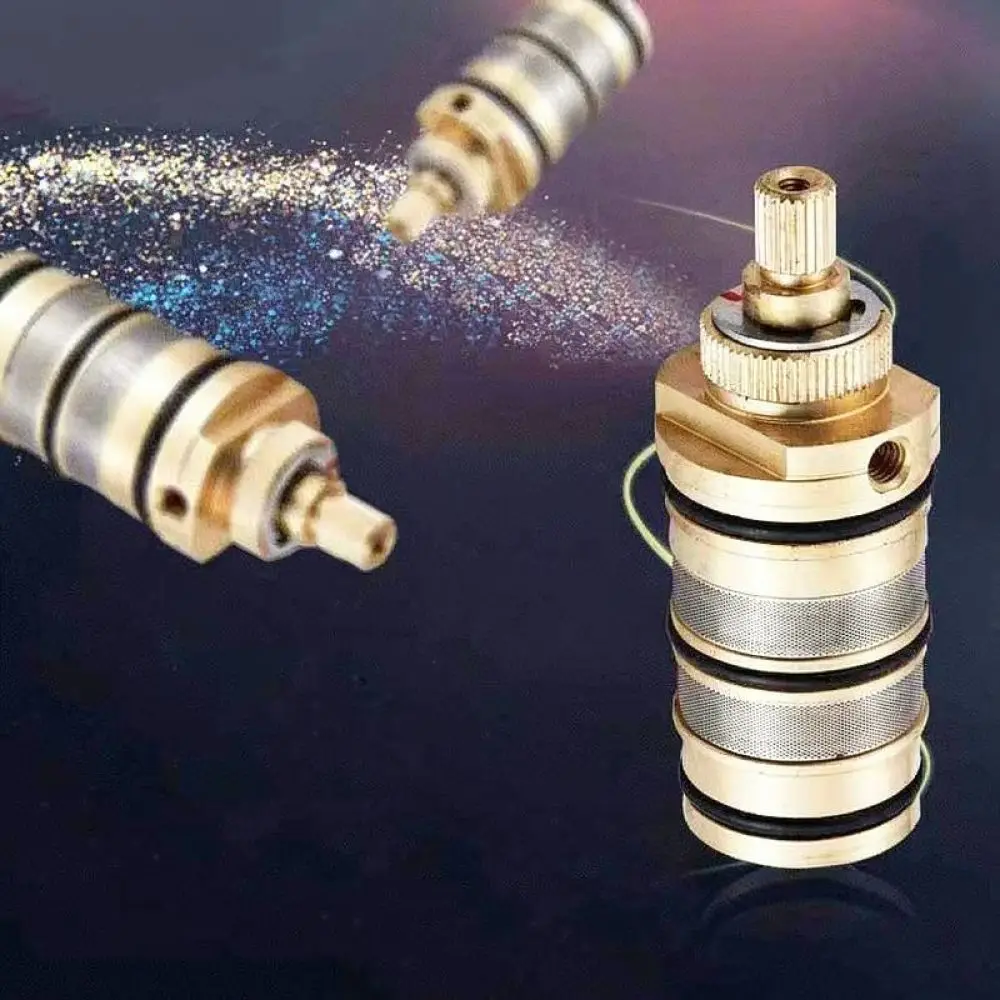 Replacement Thermostatic Mixing Valve Core Brass Shower Faucet Spool Temperature Control Regulator For Flola Hardware