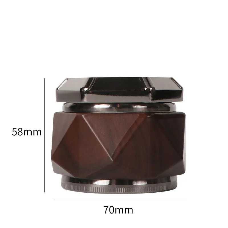 60mm Zinc Alloy Hand Crank Herb Mill Crusher Tobacco Smoke Grinder Gun Color