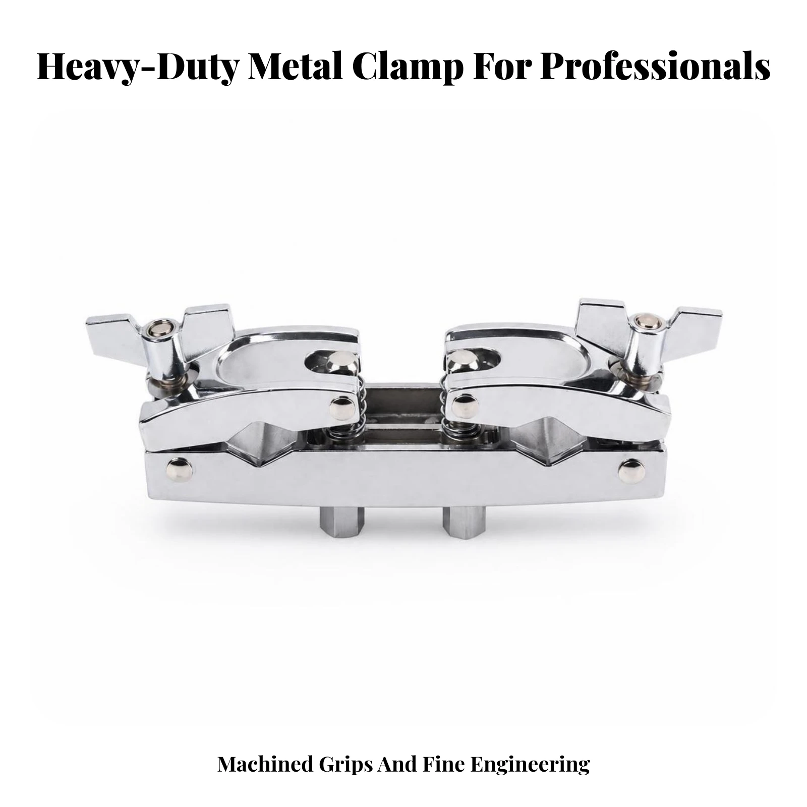 Drum Multi-Clamp Slim Drum Rack Clamp Fixed Connector Sturdy Hardware Stable for Drummers, Live Performances, Rehearsals