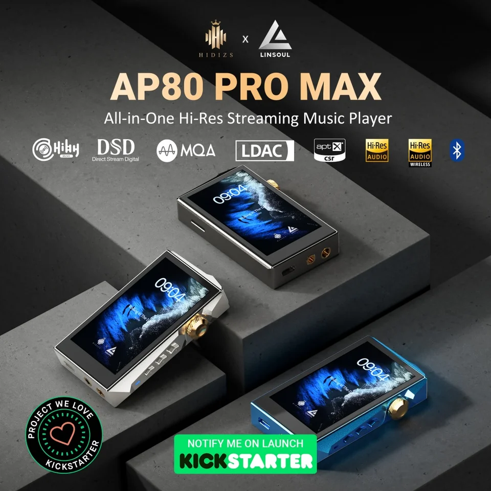 HIDIZS x LINSOUL AP80 PRO MAX Hi-Res Music Player