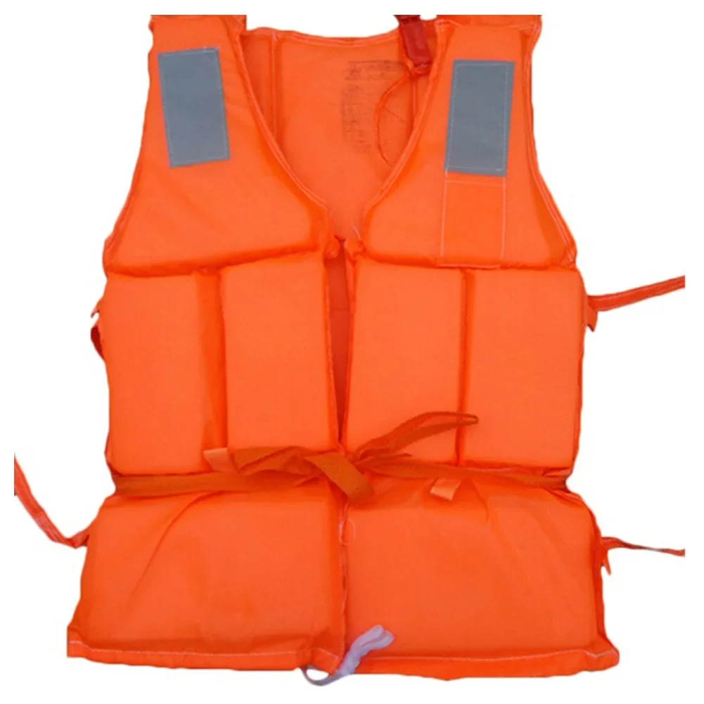 Lightweight Adult Nylon Foam Swimming Size with SOS Sport Durable Water Life Jacket Supplies Adjustable Life Whistle Jacket Vest