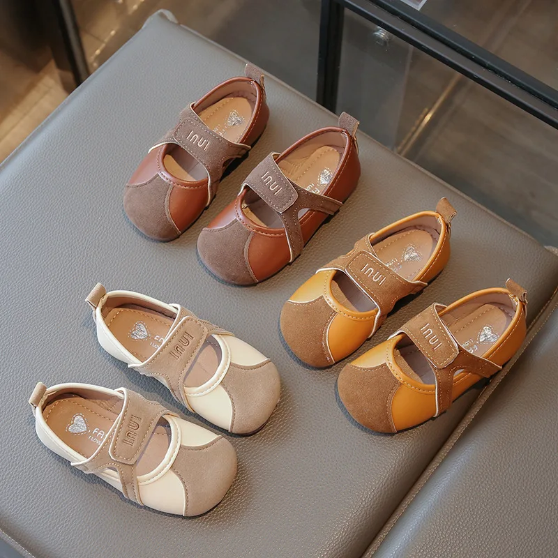 

New Arrival Girl's Mary Jane Sports Shoes Comfortable Rubber Flats Breathable Ballet Style Children's Sneakers Spring