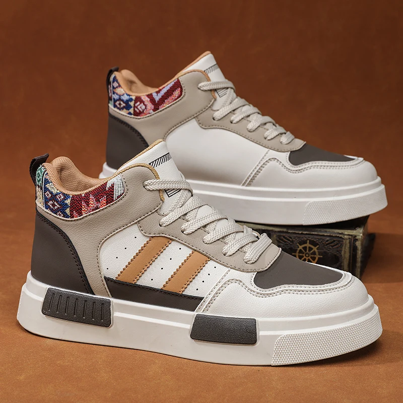 

Студенческие повседневные туфли на плоской подошве для всех сезонов, дышащие, с мягкой подошвой, противоскользящие, мужские, повседневные, модные, молодежные, для активного отдыха, спортивные, бордовые туфли.