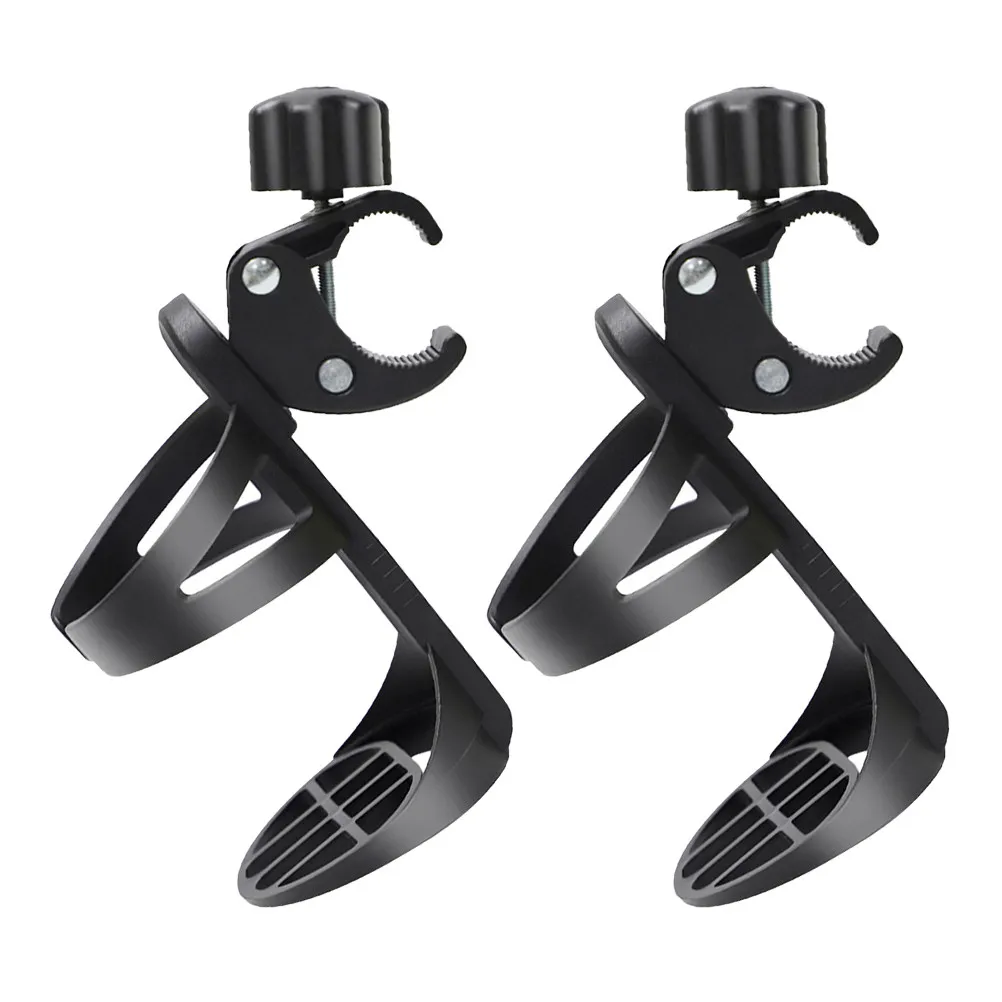 

2Pcs Wheelchair Cup Holder Adjustable Clamp Portable for Walker Stroller Outdoor Hospital Use Cup Rack Bike Drink Holder