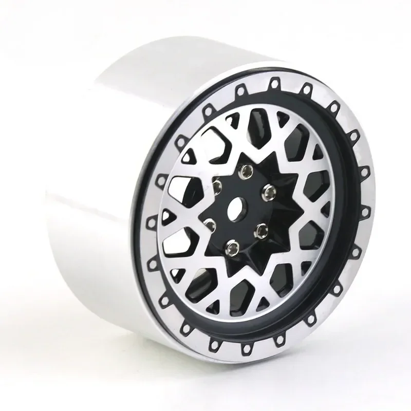 

1:10 Scale Aluminum Alloy Metal Wheel Hub For Crawling Car Easy Control 2.2 Inch Wheel Rim Lock Universal Fit Remote Control Toy
