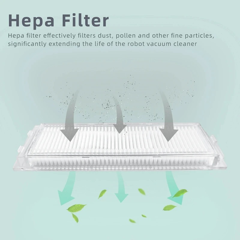 For Xiaomi M30 Pro / C107 Robot Vacuum Main Side Brush HEPA Filter Mop Pad Dust Bag Parts image 6