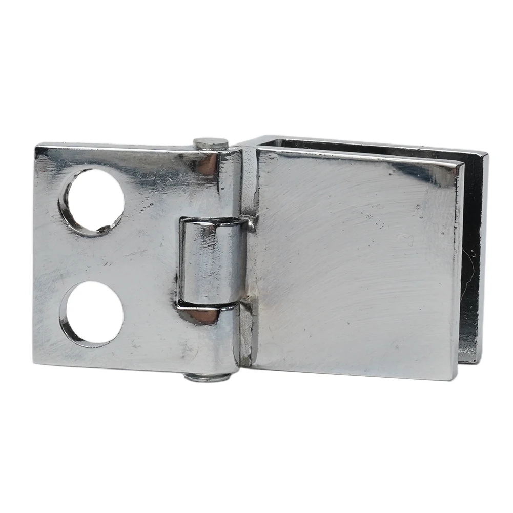 Furniture Hinges Hinges Glass Door Hinges Single Double Sides Clamp 0/90/180 Degree Bathroom Accessories Home Hardware