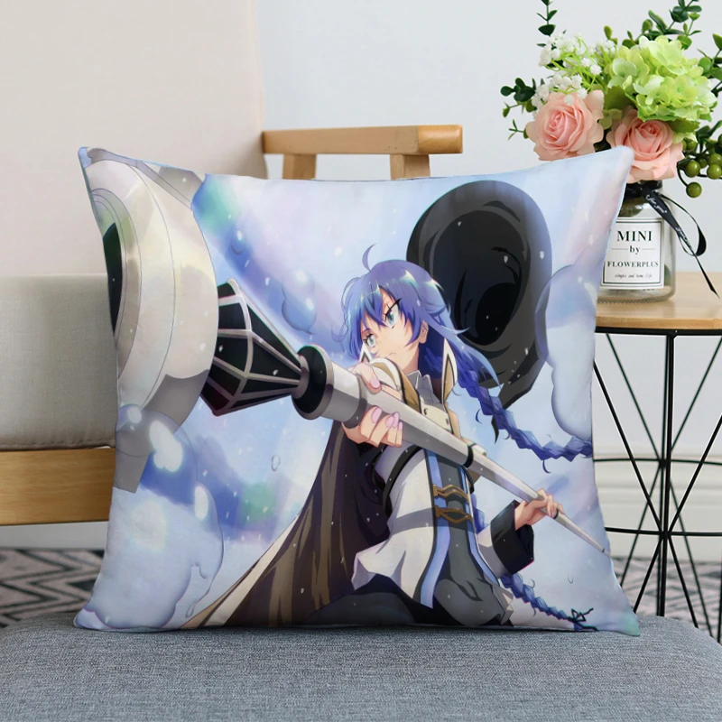 Jobless Reincarnation Travel Pillow Covers Pillows for Sofa Bed Pillow Cover Ornamental Pillows for Living Room Pillowcase Cases