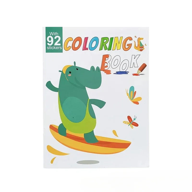 Imagem -06 - Kindergarten Coloring Book For Children Desenho e Graffiti Notebook Aquarela Drawing Card Idosos 23 a 6