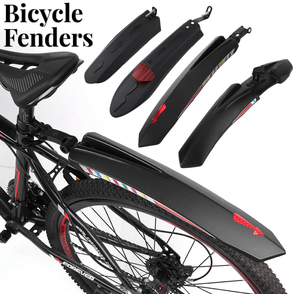 2pcs Bicycle Fender Bike Front Rear Tire Wheel Splash Guard Bike Mudguard Wings MTB Road Bike Mud Guard Bicycle Accessories