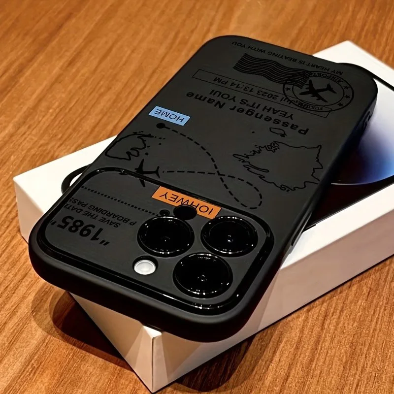 Weltkarte Flugrouten Handyhülle für iPhone 17 16 15 11 12 14 13 Pro Max Mini XS X XR 7 Plus 17E Stoßfeste Schutzhülle Fundas
